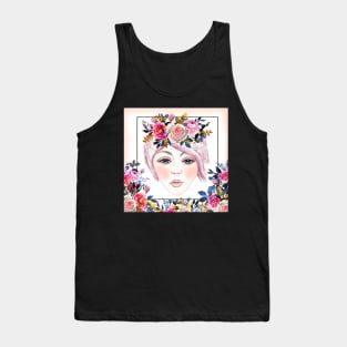 Pretty in Pink mixed media collage Tank Top